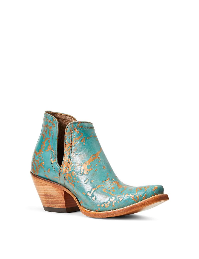 Ariat Dixon Western Boot Turquoise Patina | RHNEJM-857