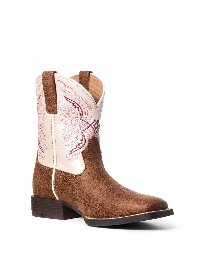 Ariat Double Kicker Western Boot Adobe Tan | BTUCNR-829