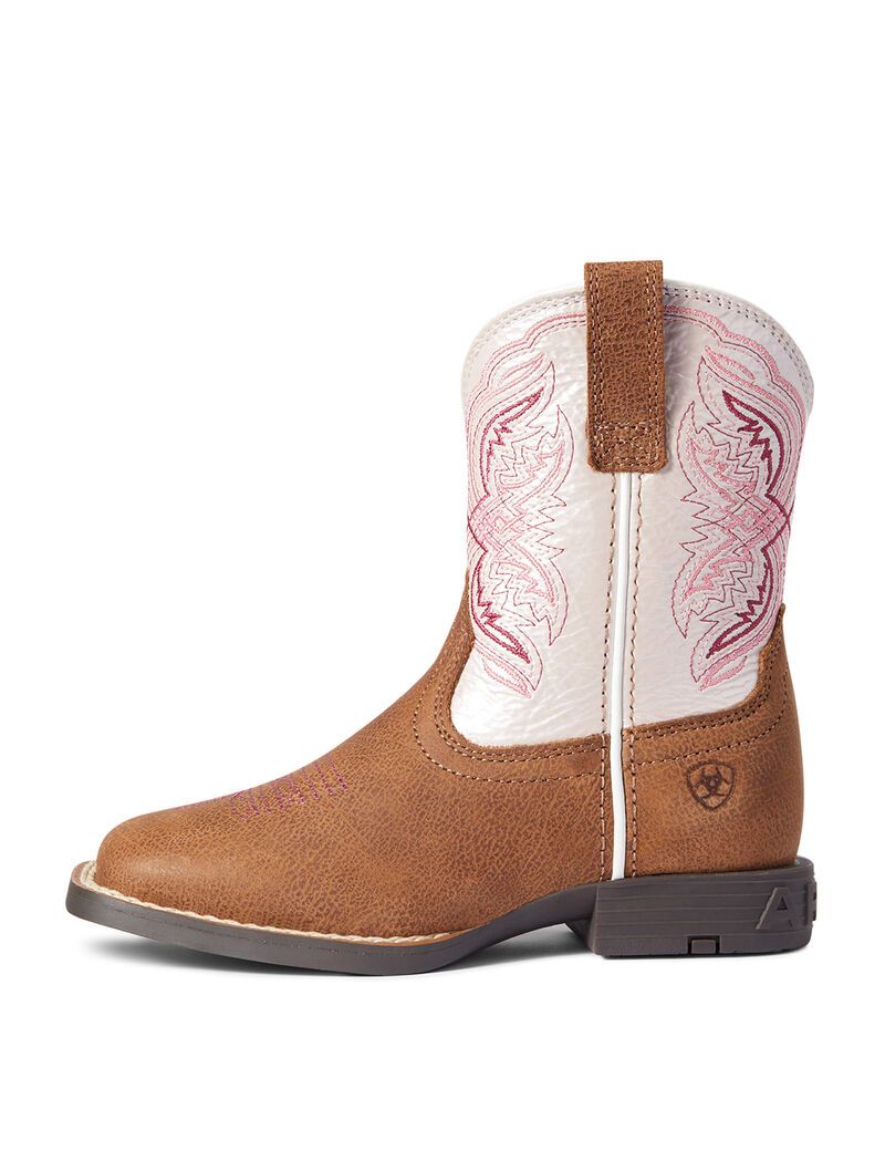 Ariat Double Kicker Western Boot Adobe Tan | OKQPSZ-943