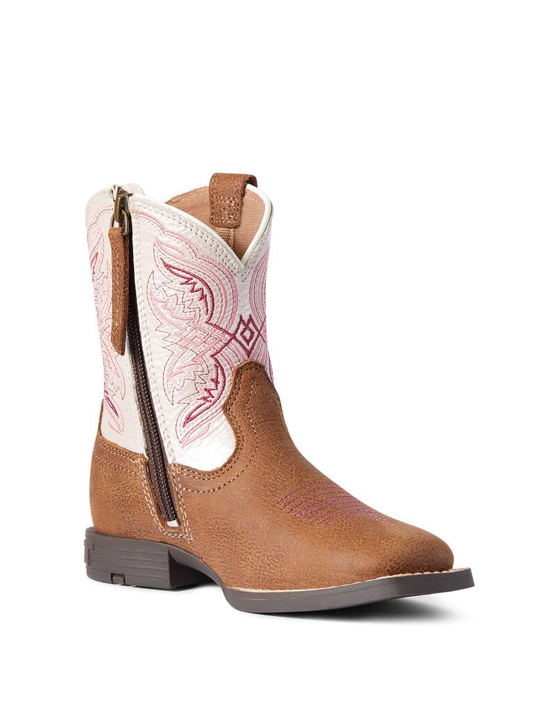 Ariat Double Kicker Western Boot Adobe Tan | OKQPSZ-943