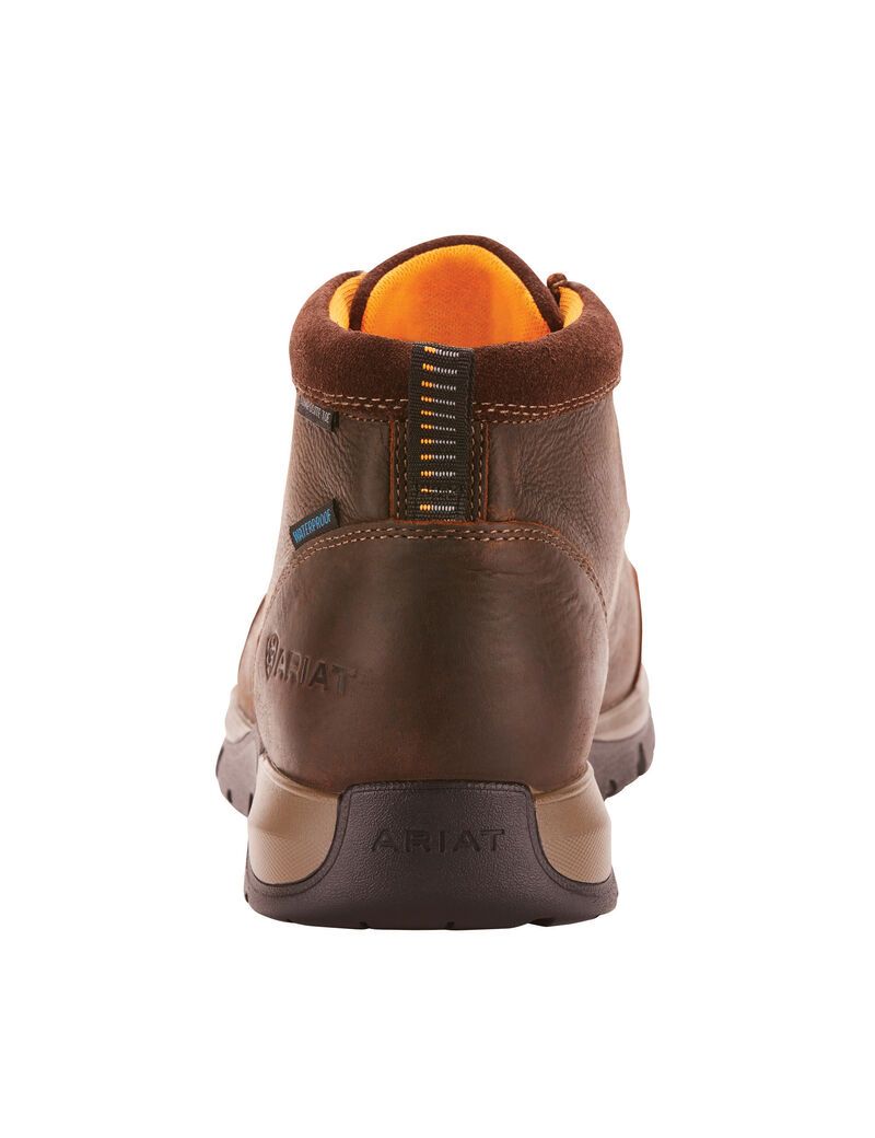 Ariat Edge LTE Moc Waterproof Composite Toe Work Boot Dark Brown | VOAJET-581