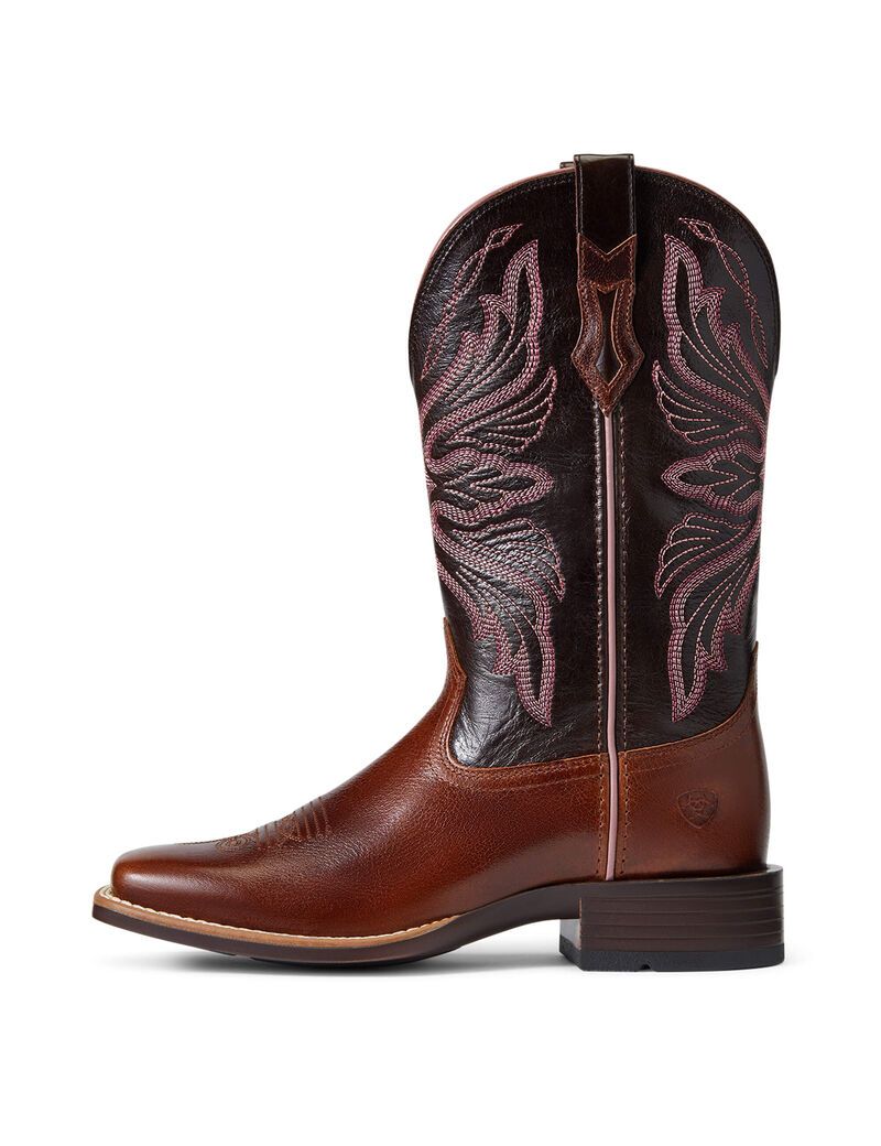 Ariat Edgewood Western Boot Dark Luggage | ZBYETS-267