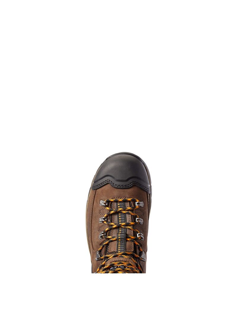 Ariat Endeavor 6' Waterproof Work Boot Chocolate Brown | ADZOIM-506