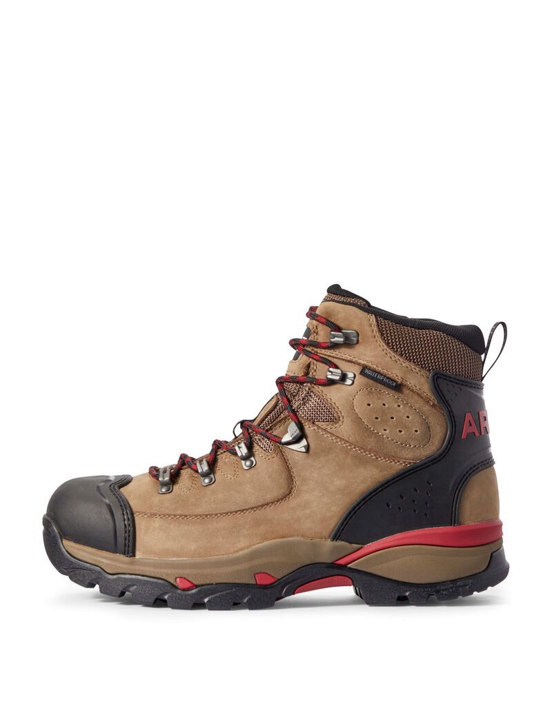 Ariat Endeavor 6' Waterproof Work Boot Mushroom Taupe | LWCHXF-896