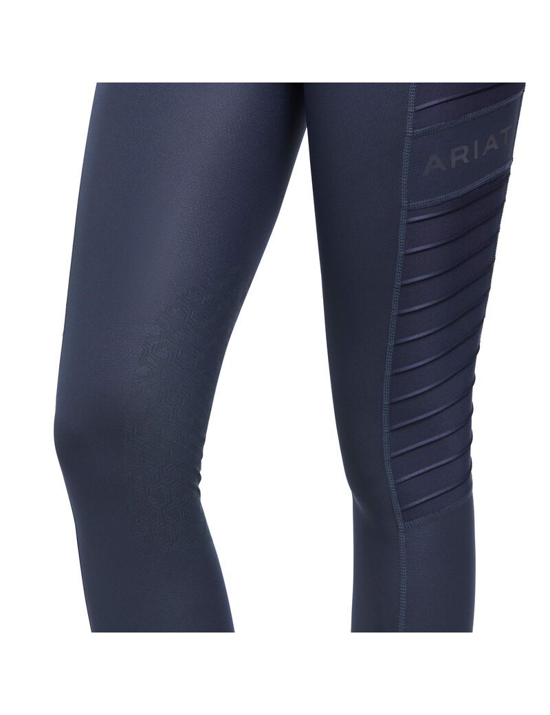 Ariat Eos Moto Knee Patch Tight Blue Nights Hide Emboss | XISZLO-871