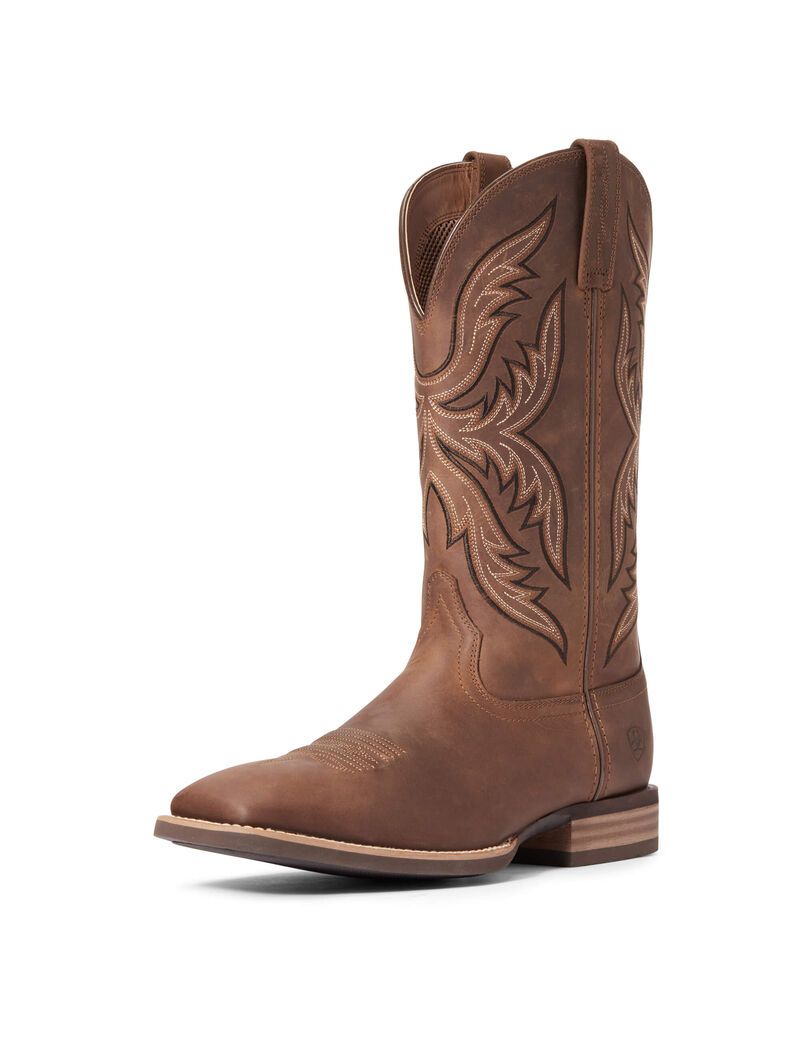 Ariat Everlite Fast Time Western Boot Distressed Brown | MJFHBW-801