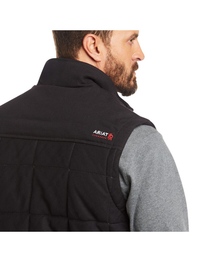 Ariat FR Crius Insulated Vest Black | UKOETA-647