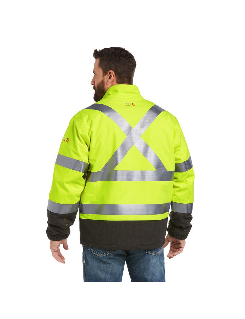 Ariat FR Hi-Vis Waterproof Insulated Jacket Hi-vis Yellow | KIGUSD-203