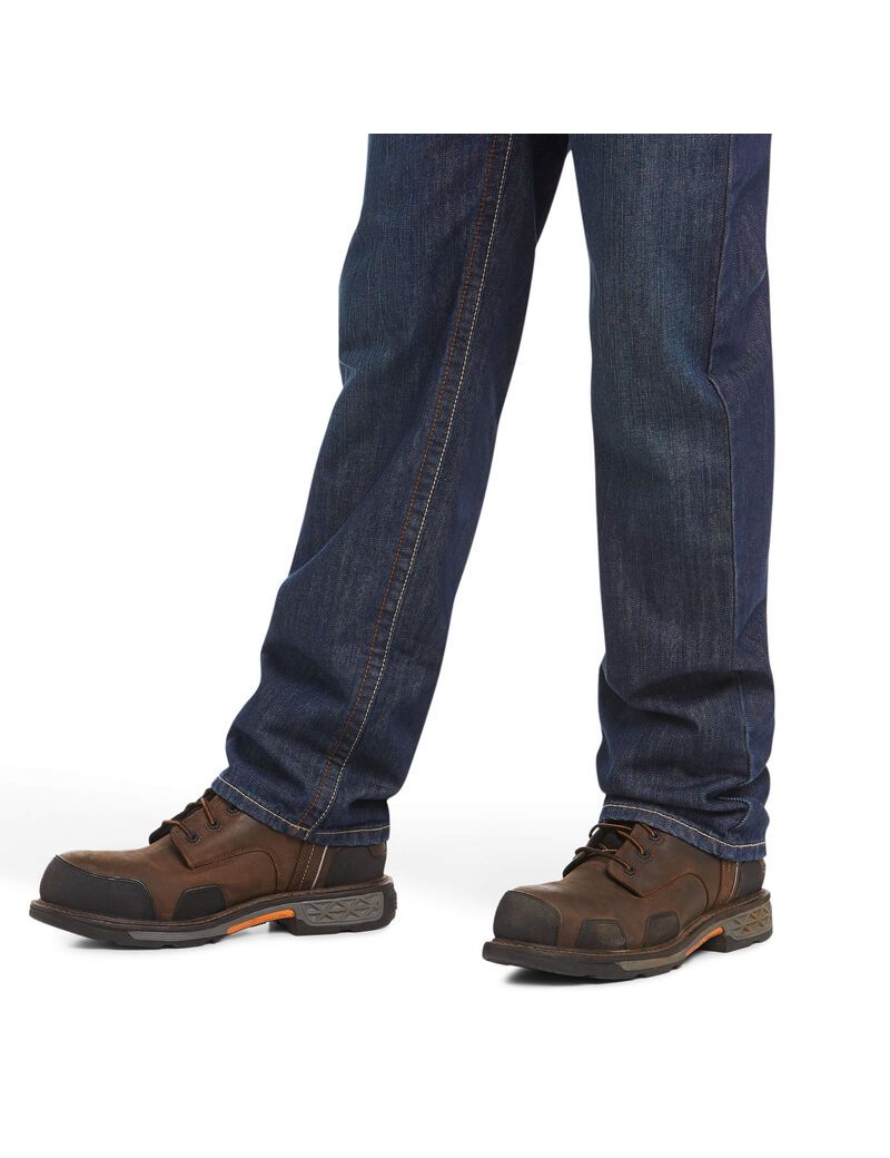 Ariat FR M3 Loose Basic Stackable Straight Leg Jean Shale | CVUDTL-791