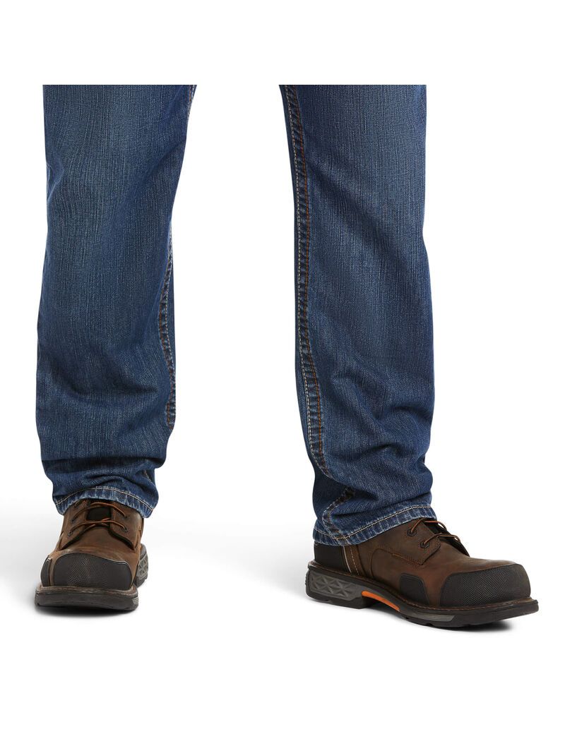 Ariat FR M3 Loose Basic Stackable Straight Leg Jean Flint | YSERTC-415