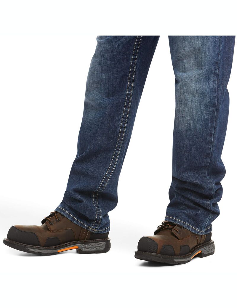 Ariat FR M3 Loose DuraStretch Vortex Stackable Straight Leg Jean Titanium | ZPOVAE-281