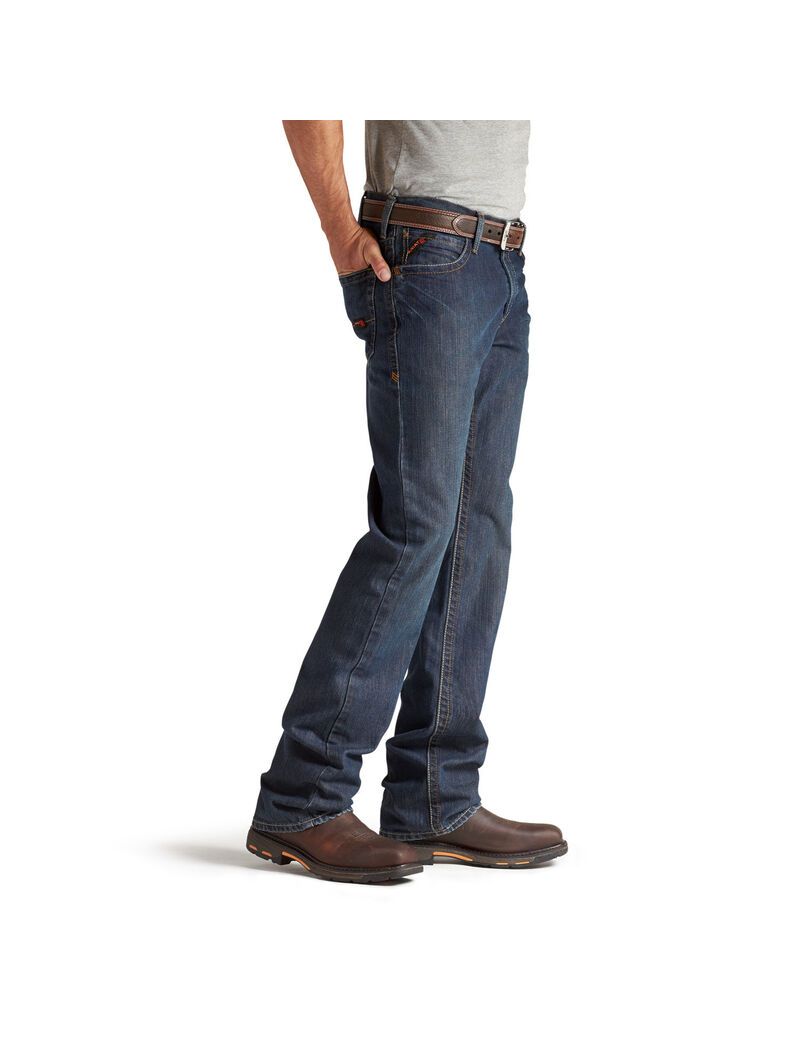 Ariat FR M4 Relaxed Basic Boot Cut Jean Shale | JTQSUN-362