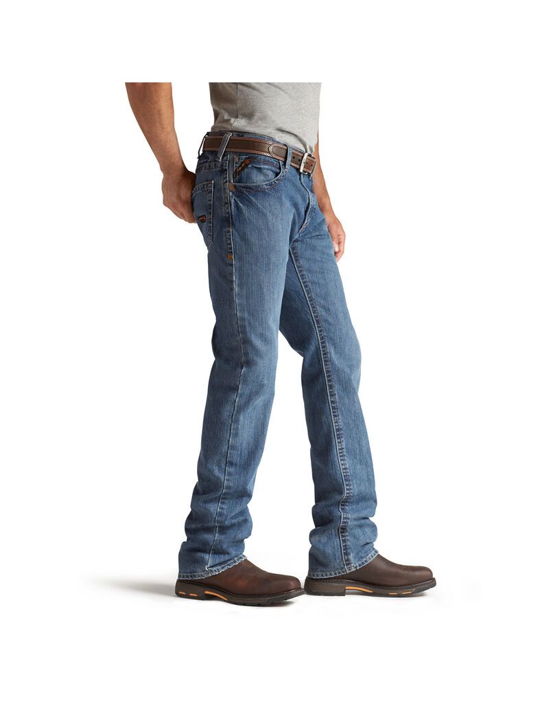 Ariat FR M4 Relaxed Basic Boot Cut Jean Flint | JWPDGA-597