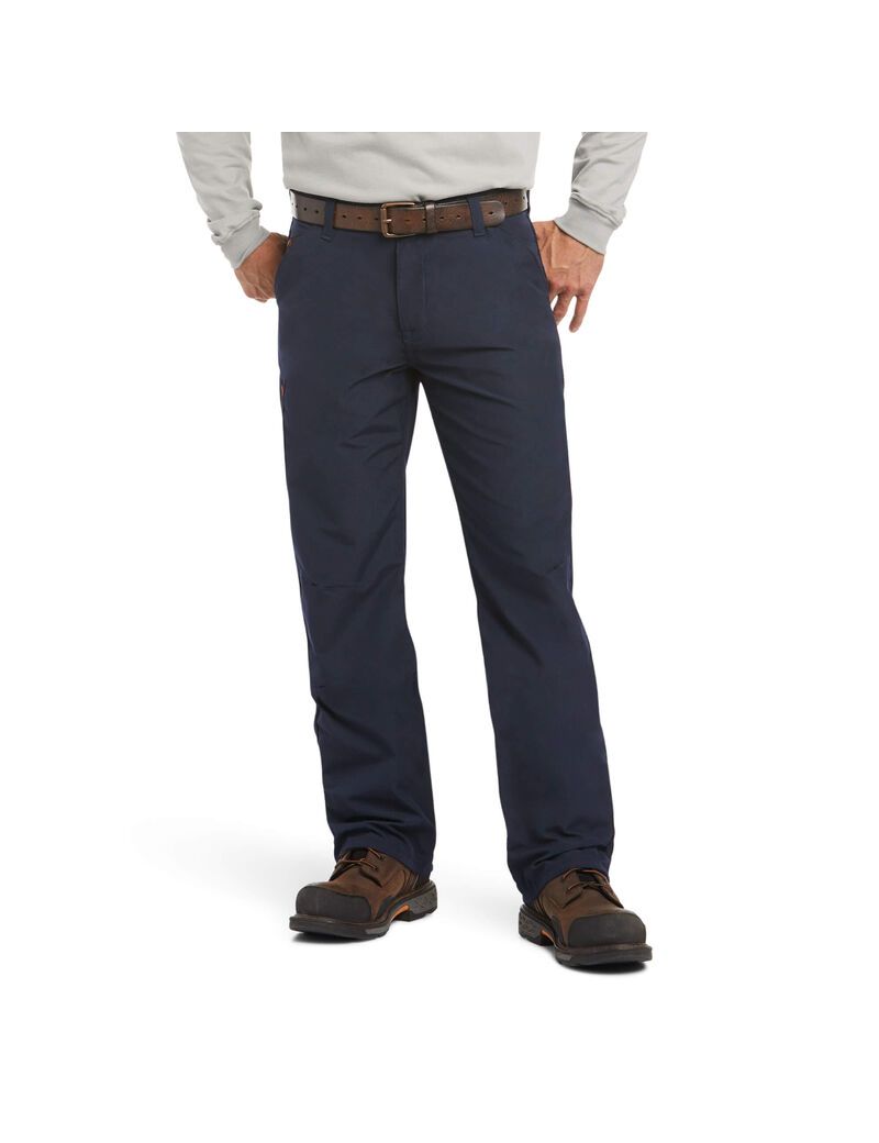 Ariat FR M4 Relaxed DuraLight Ripstop Boot Cut Pant Navy | CEKHTX-281