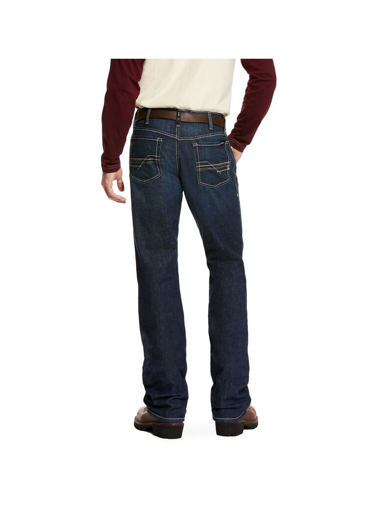 Ariat FR M4 Relaxed DuraStretch Lineup Stackable Straight Leg Jean Platinum | FKMSBD-310