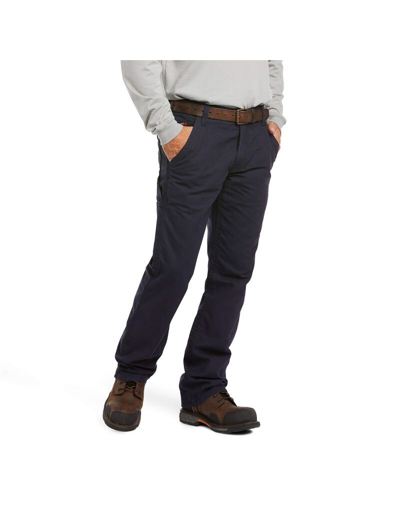 Ariat FR M4 Relaxed Workhorse Boot Cut Pant Navy | DNWSVT-402