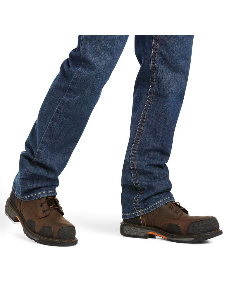 Ariat FR M5 Straight Basic Stackable Straight Leg Jean Clay | HXQTUJ-143