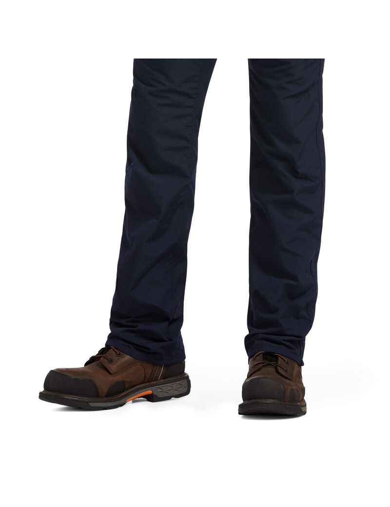 Ariat FR M5 Straight DuraLight Ripstop Stackable Straight Leg Pant Navy | VWMYLT-371