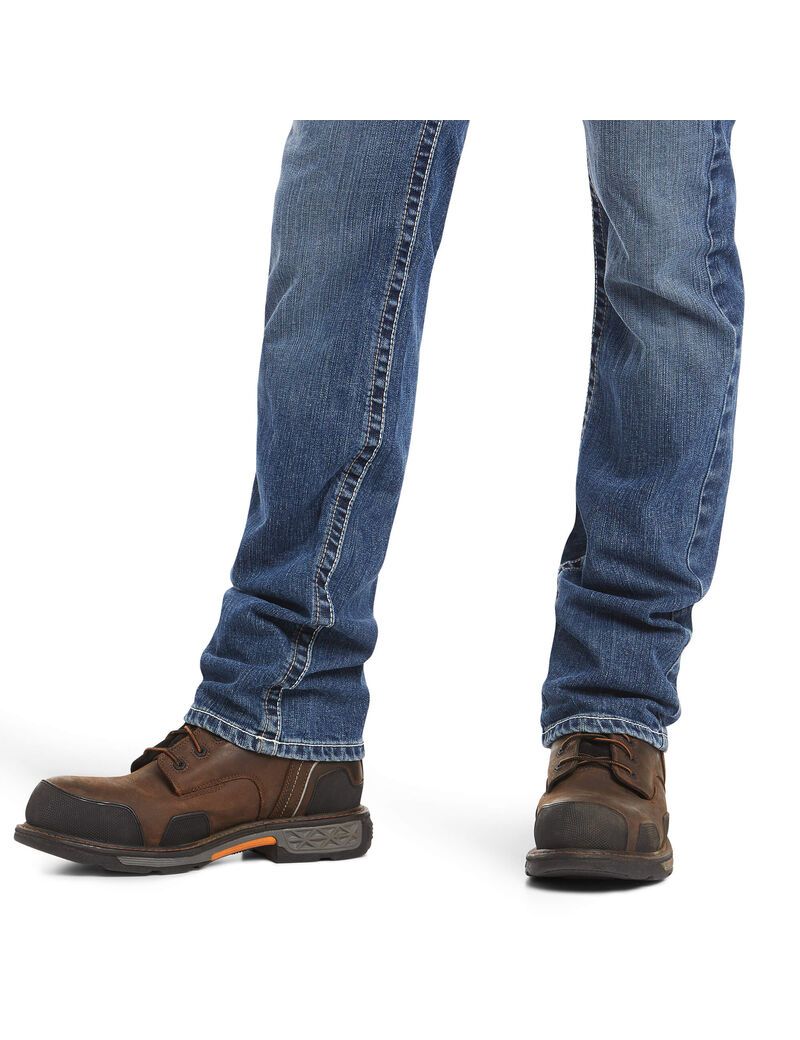 Ariat FR M7 Slim DuraStretch Adkins Stackable Straight Leg Jean Slate | NMUWHJ-964