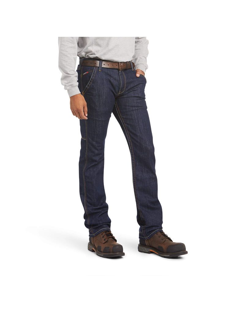 Ariat FR M7 Slim DuraStretch Workhorse Stackable Straight Leg Jean Rinse | KJUNST-429