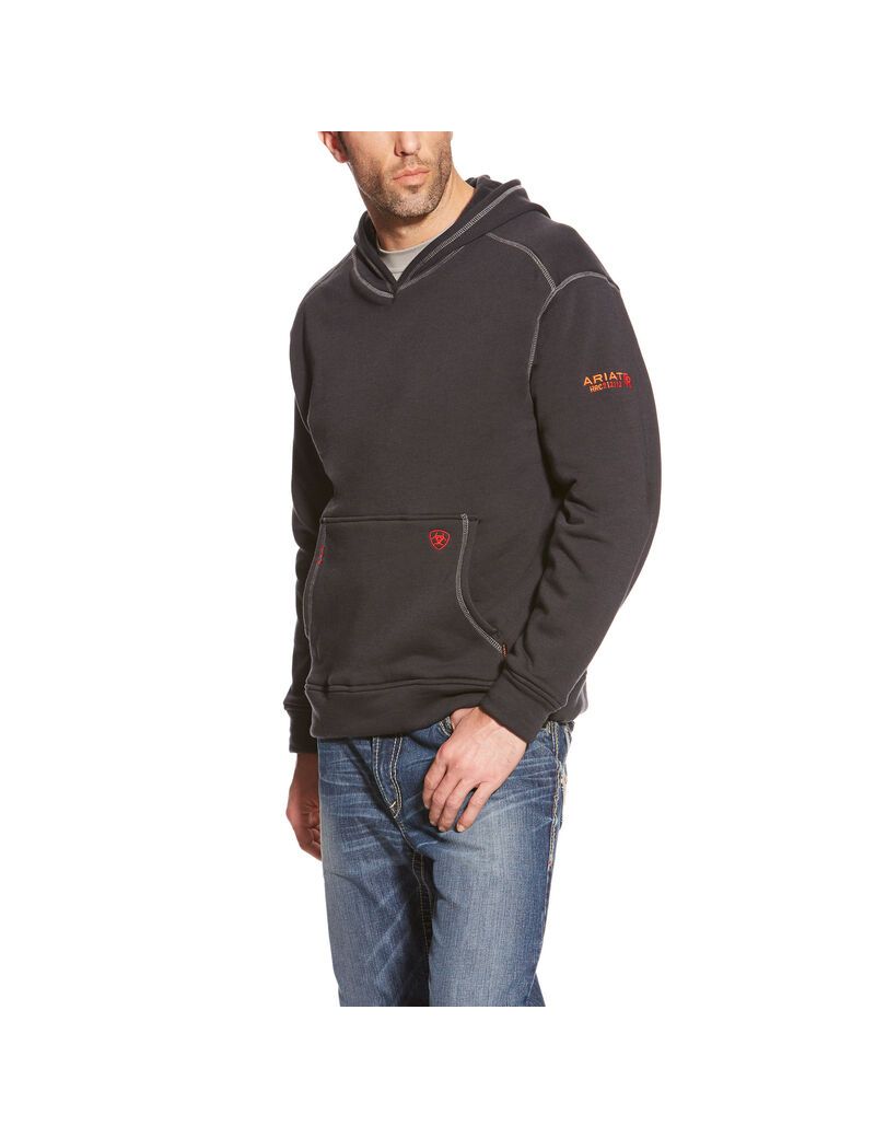 Ariat FR Polartec Hoodie Black | IUNXDP-275