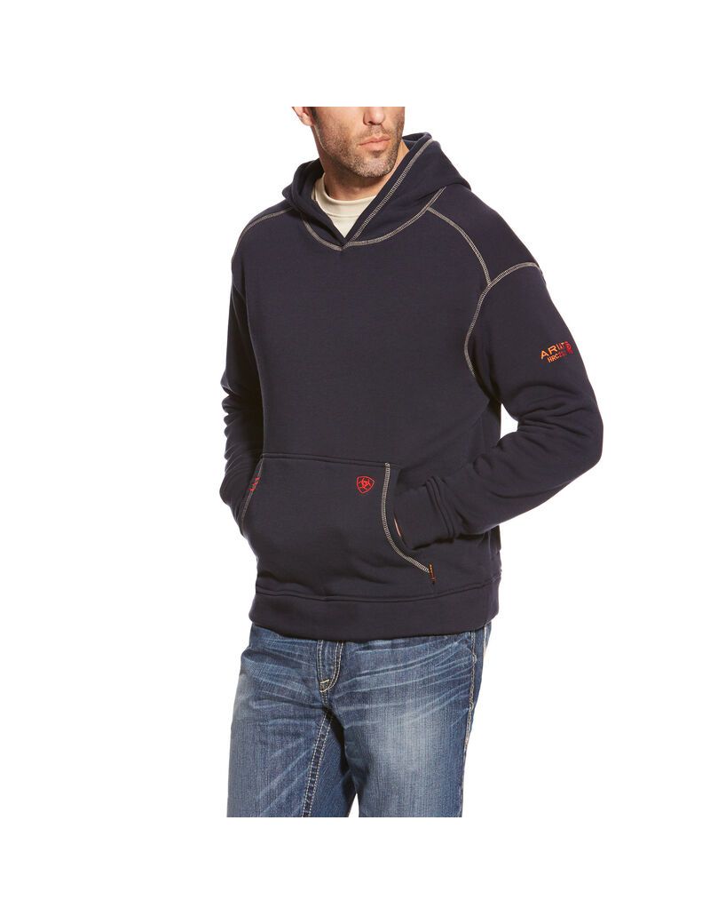 Ariat FR Polartec Hoodie Navy | TEQOJC-329