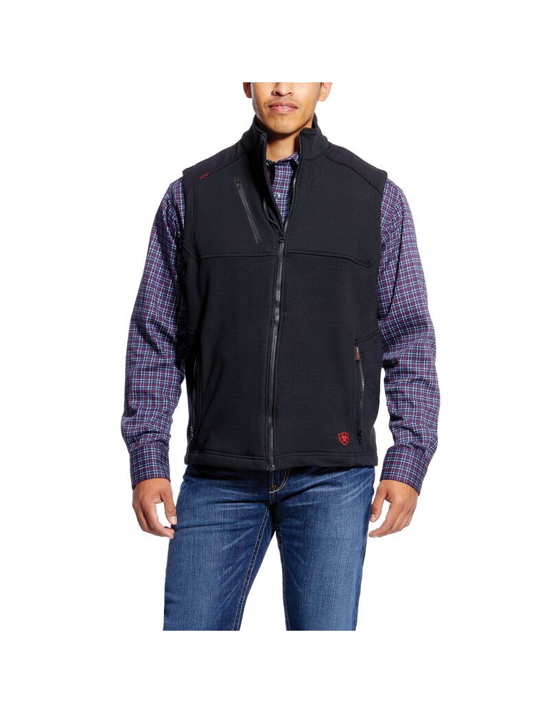 Ariat FR Polartec Platform Vest Black | EXWSAZ-713