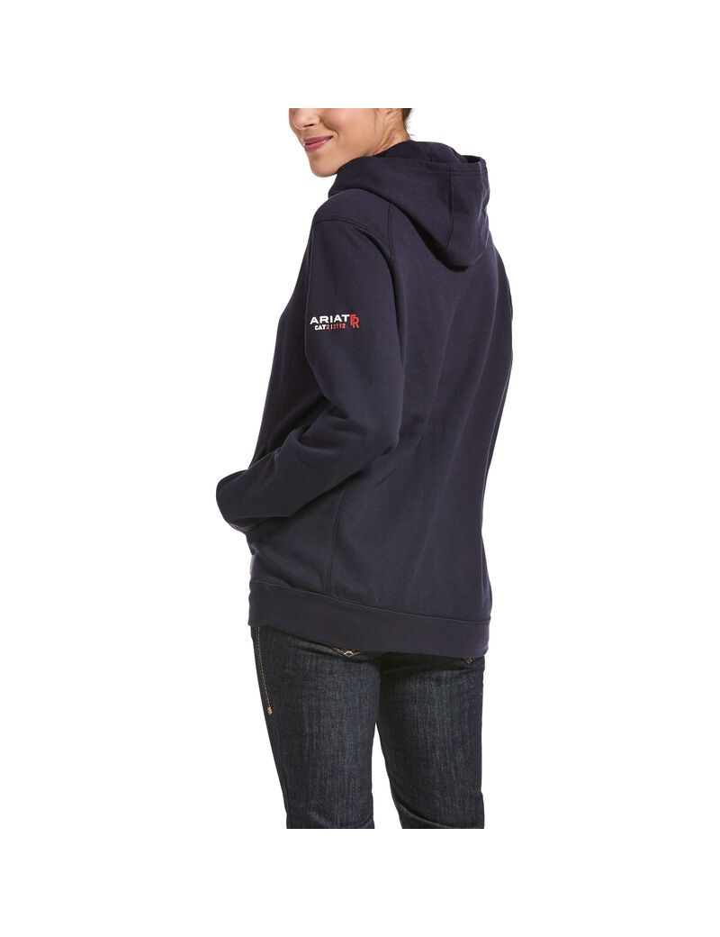 Ariat FR Rev Pullover Hoodie Navy | YJXNBI-312