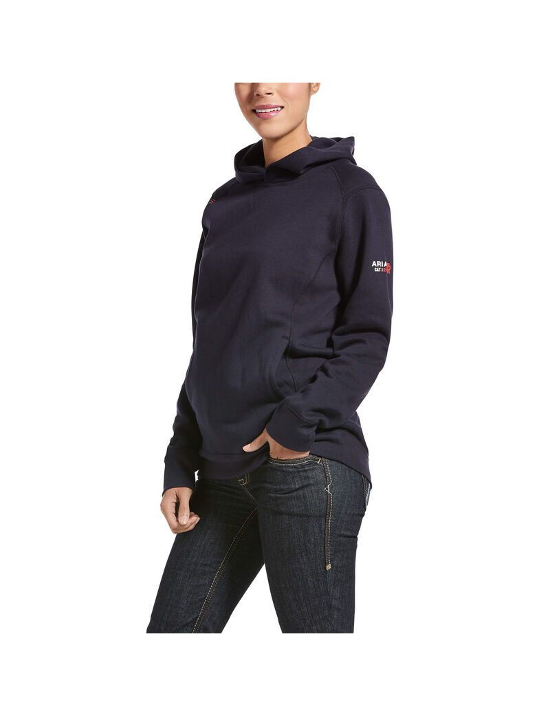 Ariat FR Rev Pullover Hoodie Navy | YJXNBI-312