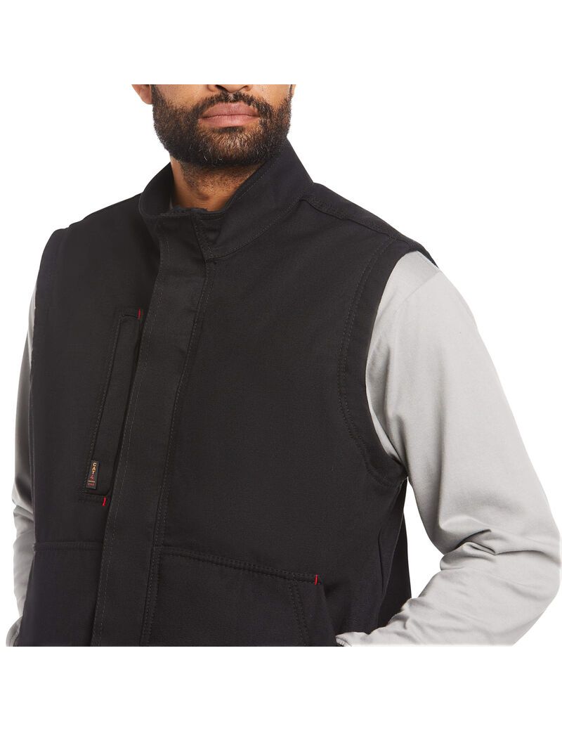 Ariat FR Workhorse Insulated Vest Black | OUXWST-598