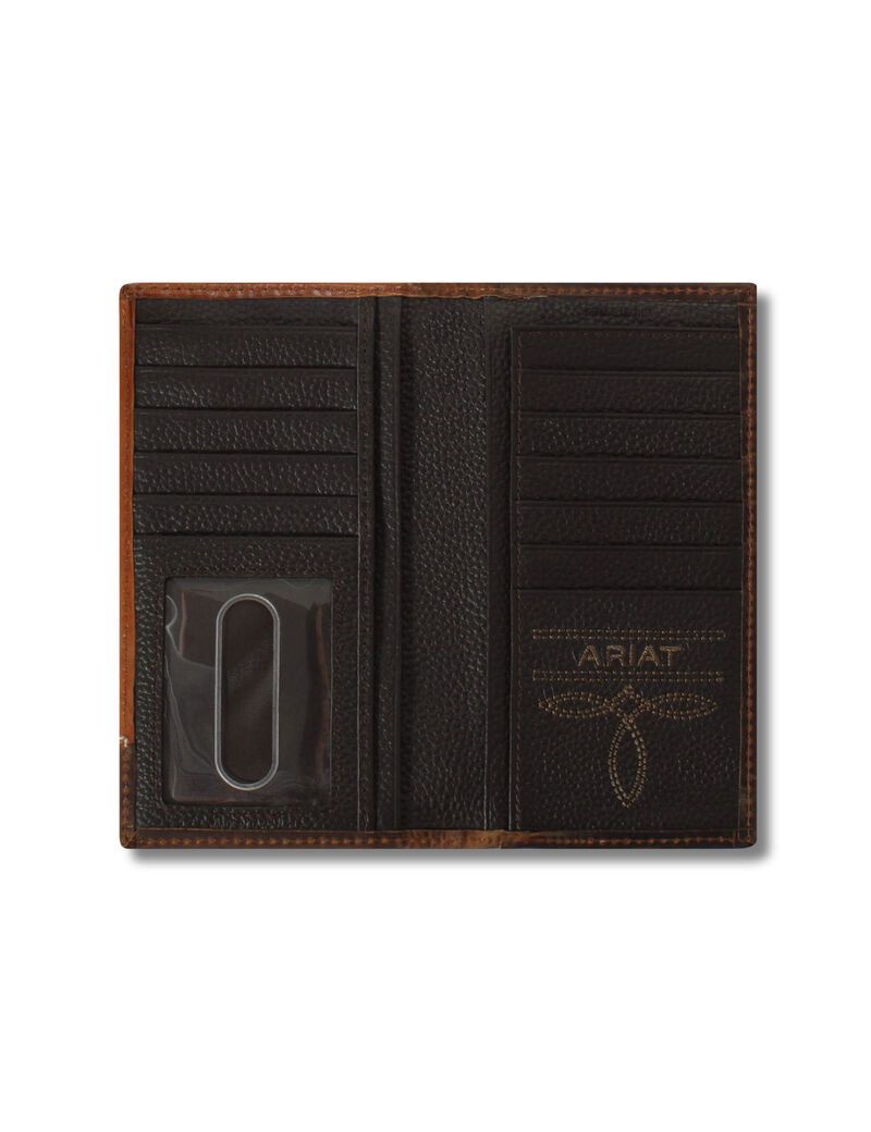 Ariat Filigree corner rodeo wallet Brown | MCAQXS-843