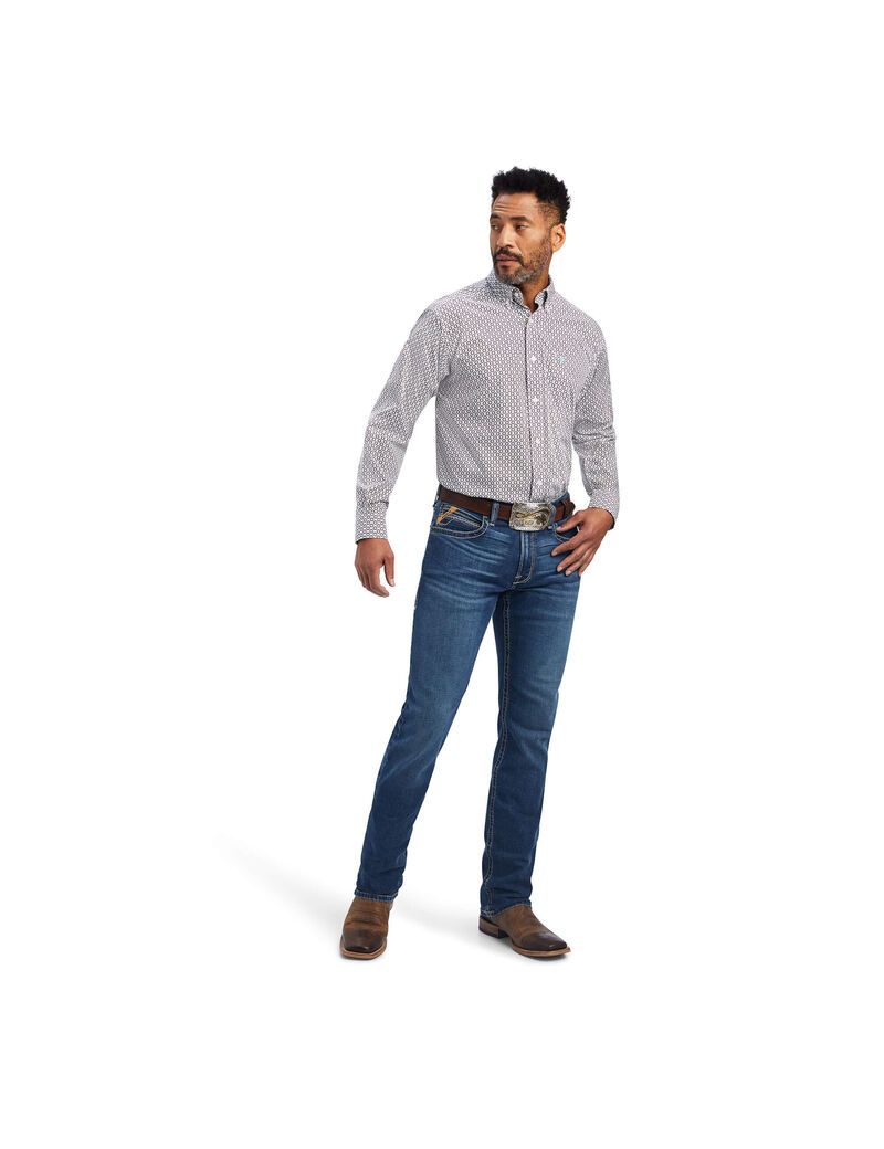 Ariat Finleigh Classic Fit Shirt White | COHMXE-452