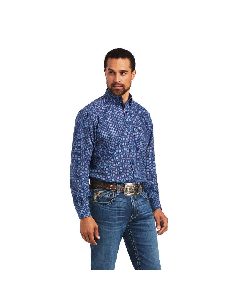 Ariat Fitz Classic Fit Shirt Skyfall | WOPIZH-918