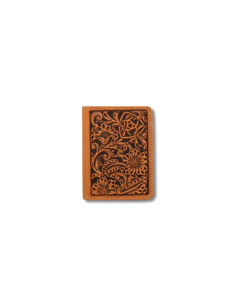 Ariat Floral embossed bifold wallet Tan | WKSLXI-208