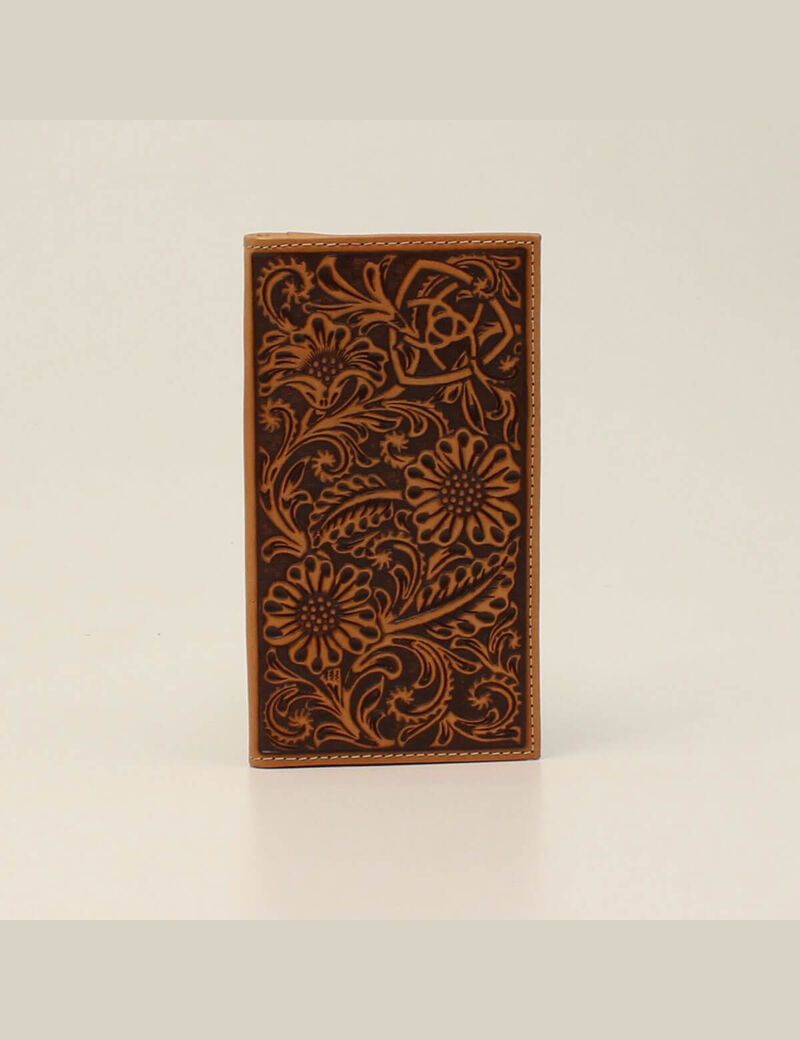 Ariat Floral embossed rodeo wallet Tan | RQMABL-498