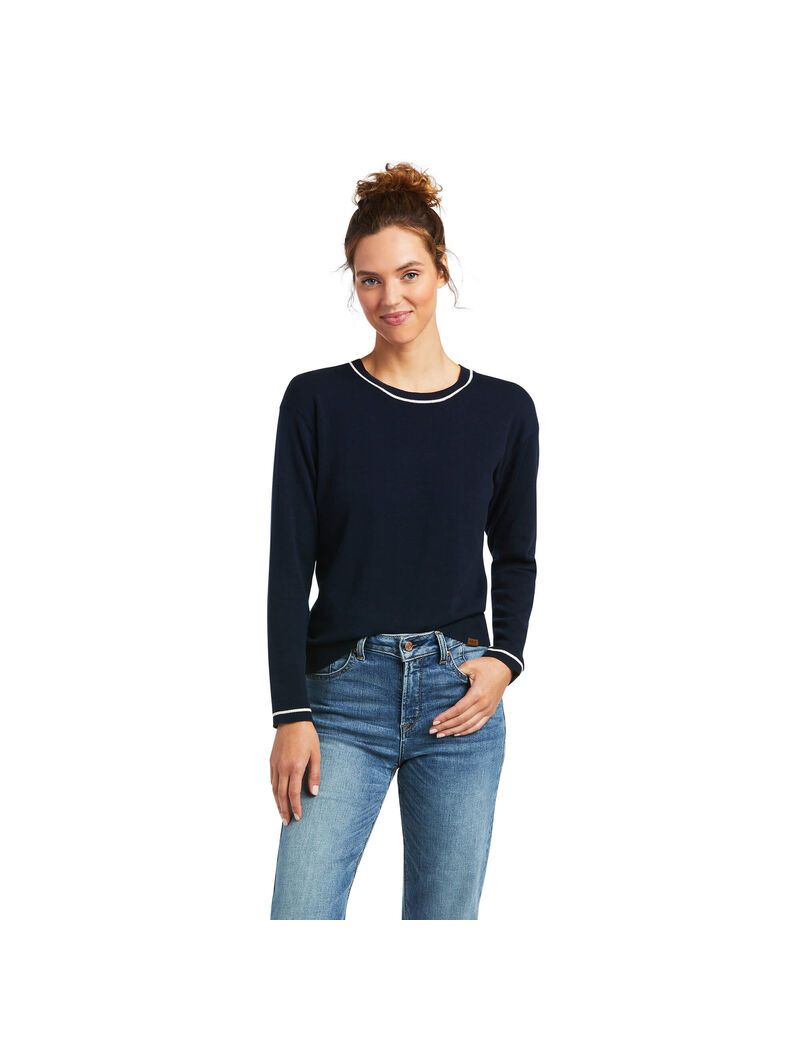 Ariat Floret Sweater Navy | PBCTOJ-172