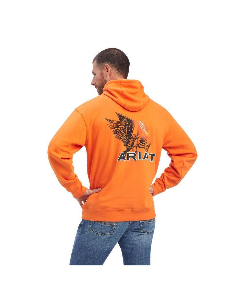 Ariat Free Bird Sweatshirt Harvest Pumpkiin | NRGCXH-450