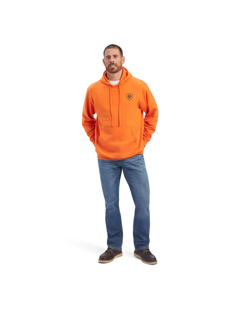 Ariat Free Bird Sweatshirt Harvest Pumpkiin | NRGCXH-450