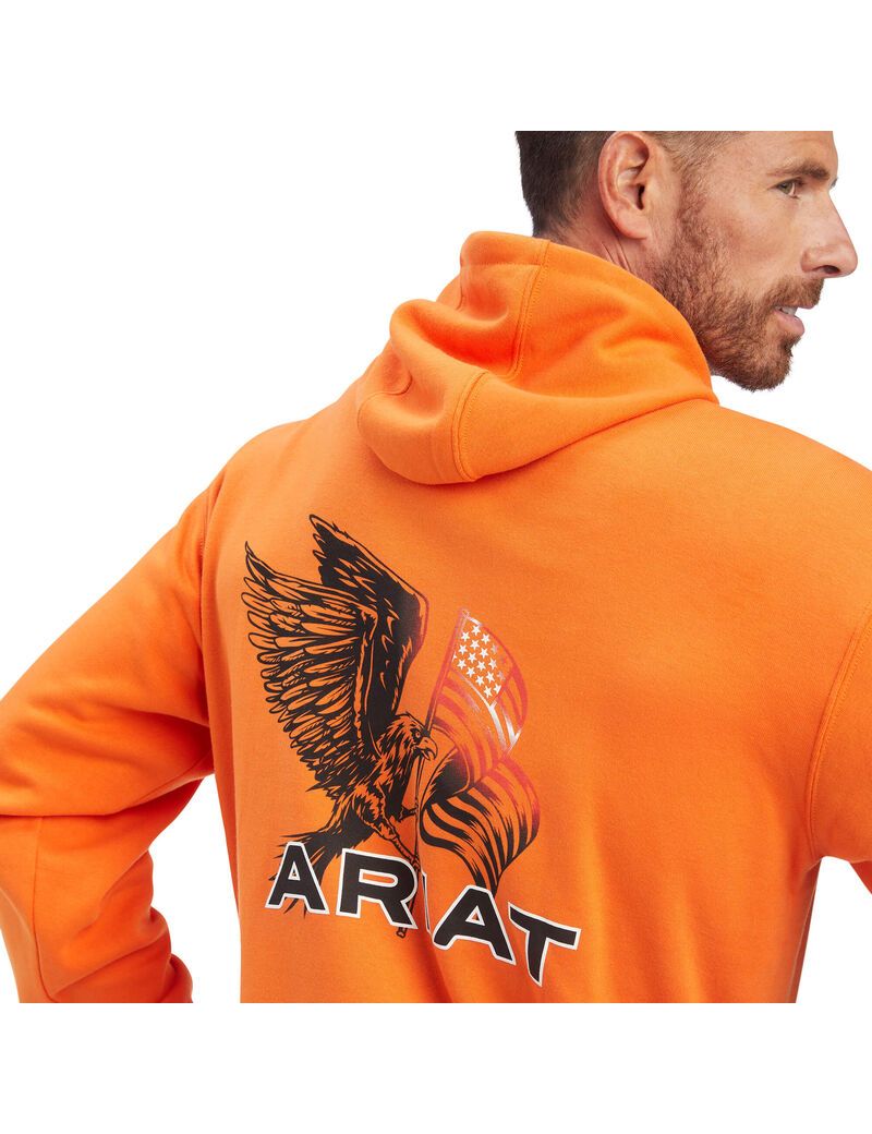 Ariat Free Bird Sweatshirt Harvest Pumpkiin | NRGCXH-450