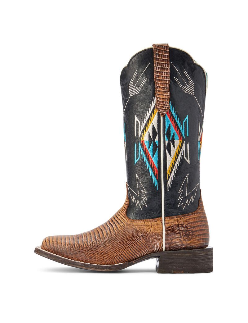 Ariat Frontier Chimayo Western Boot Kona Brown | PTSNVY-732