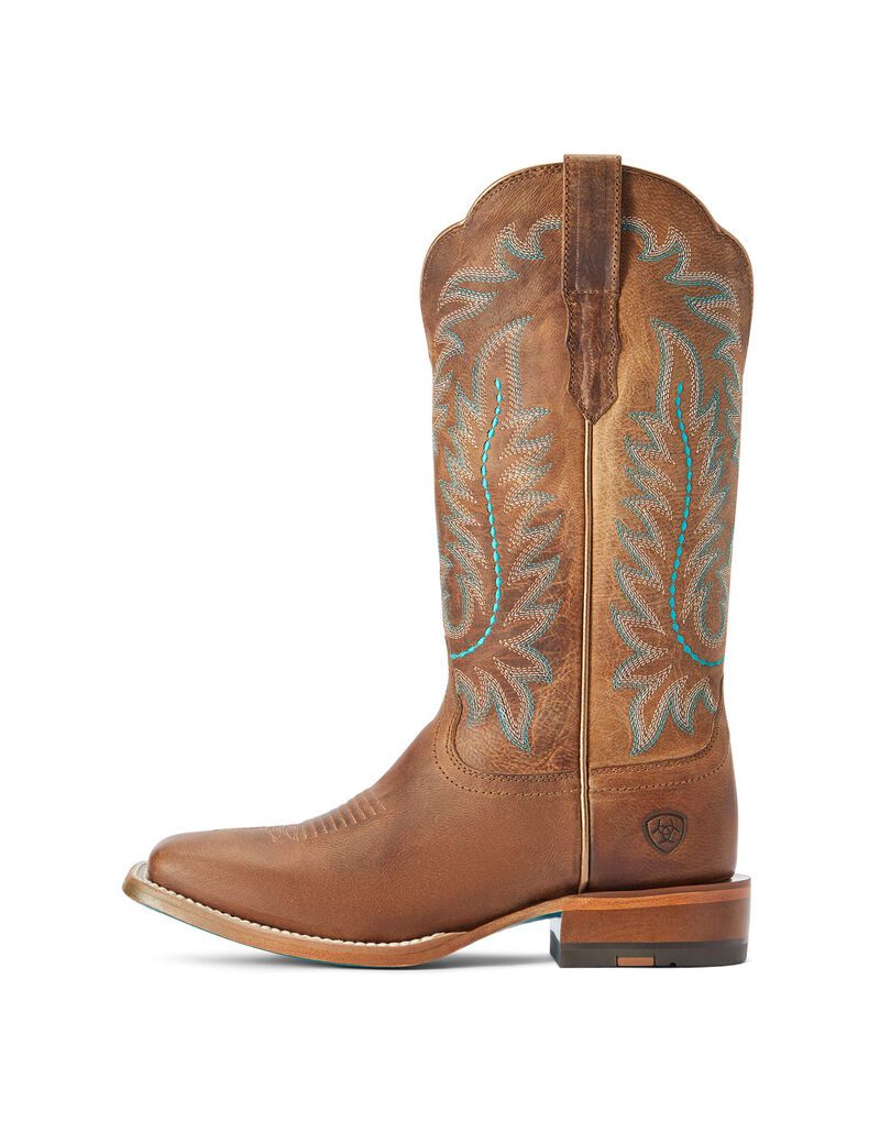 Ariat Frontier Tilly Western Boot Rodeo Tan | AUCXWS-693