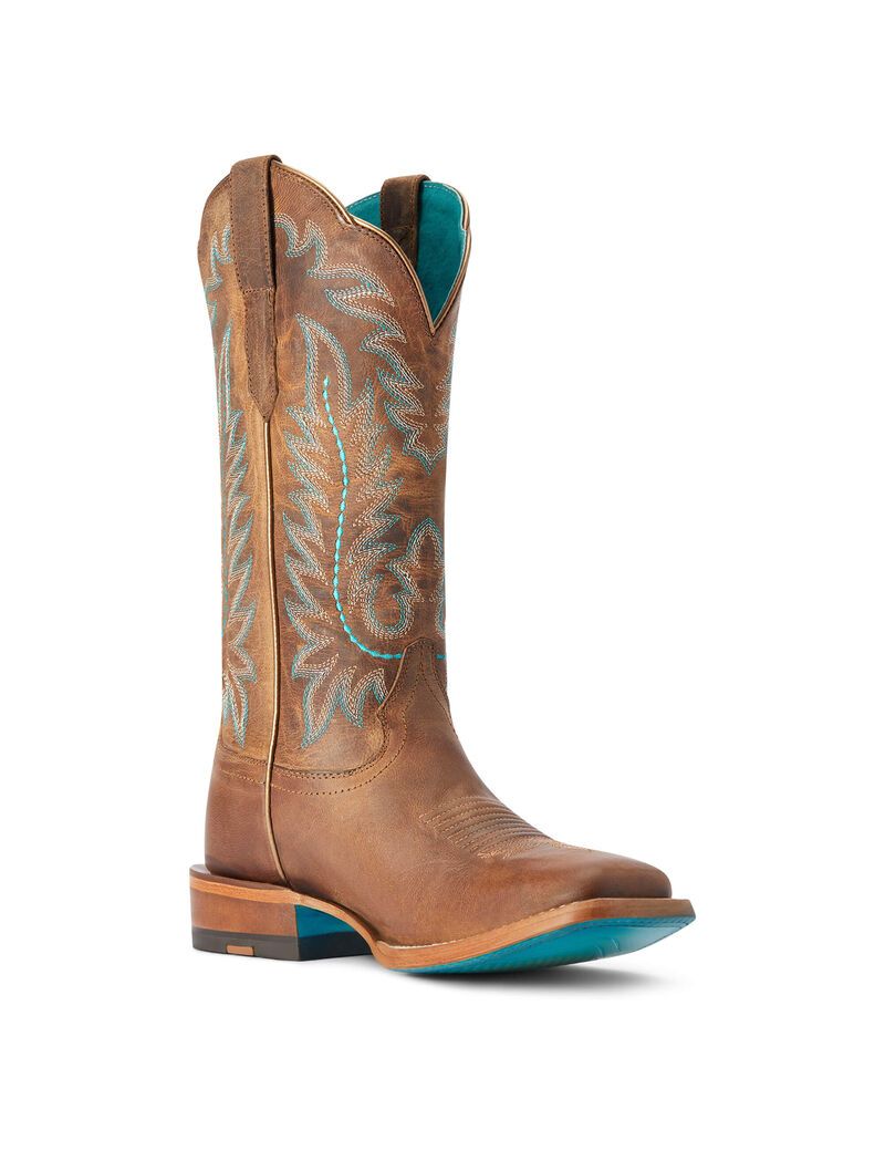 Ariat Frontier Tilly Western Boot Rodeo Tan | AUCXWS-693