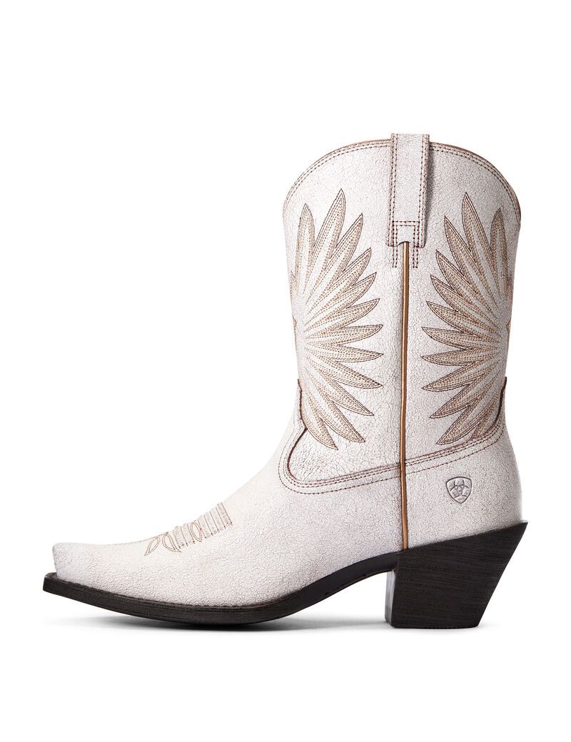 Ariat Goldie Western Boot Distressed White | NYHWMK-405