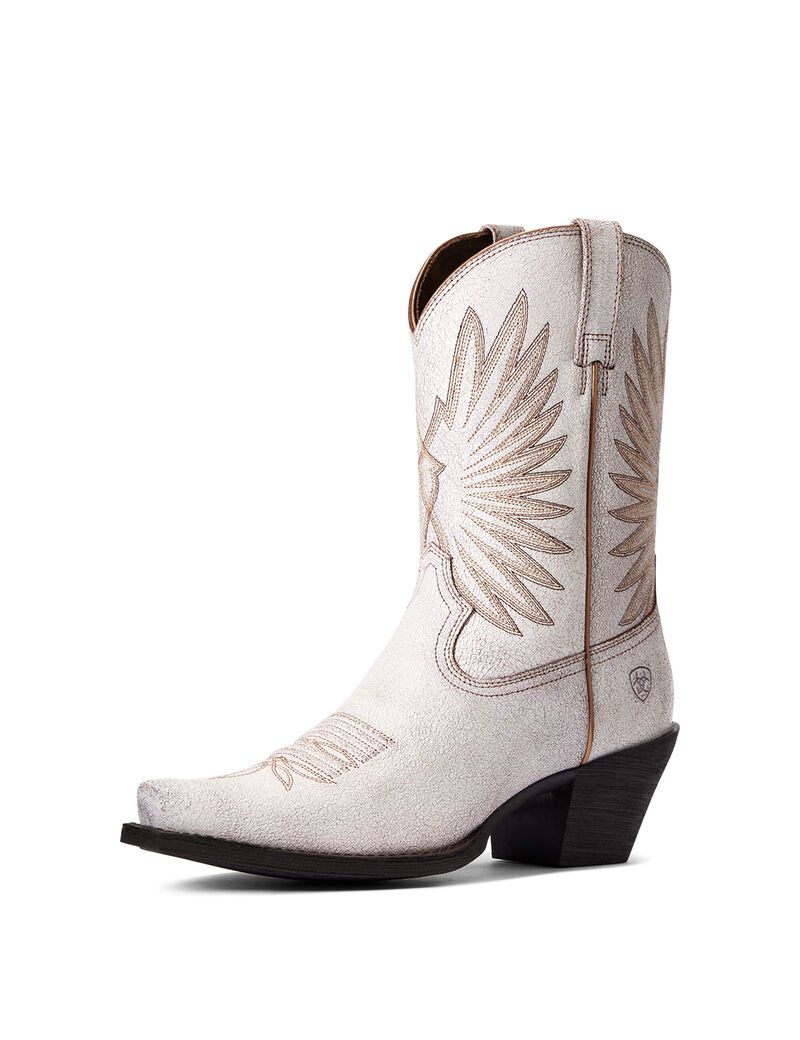 Ariat Goldie Western Boot Distressed White | NYHWMK-405