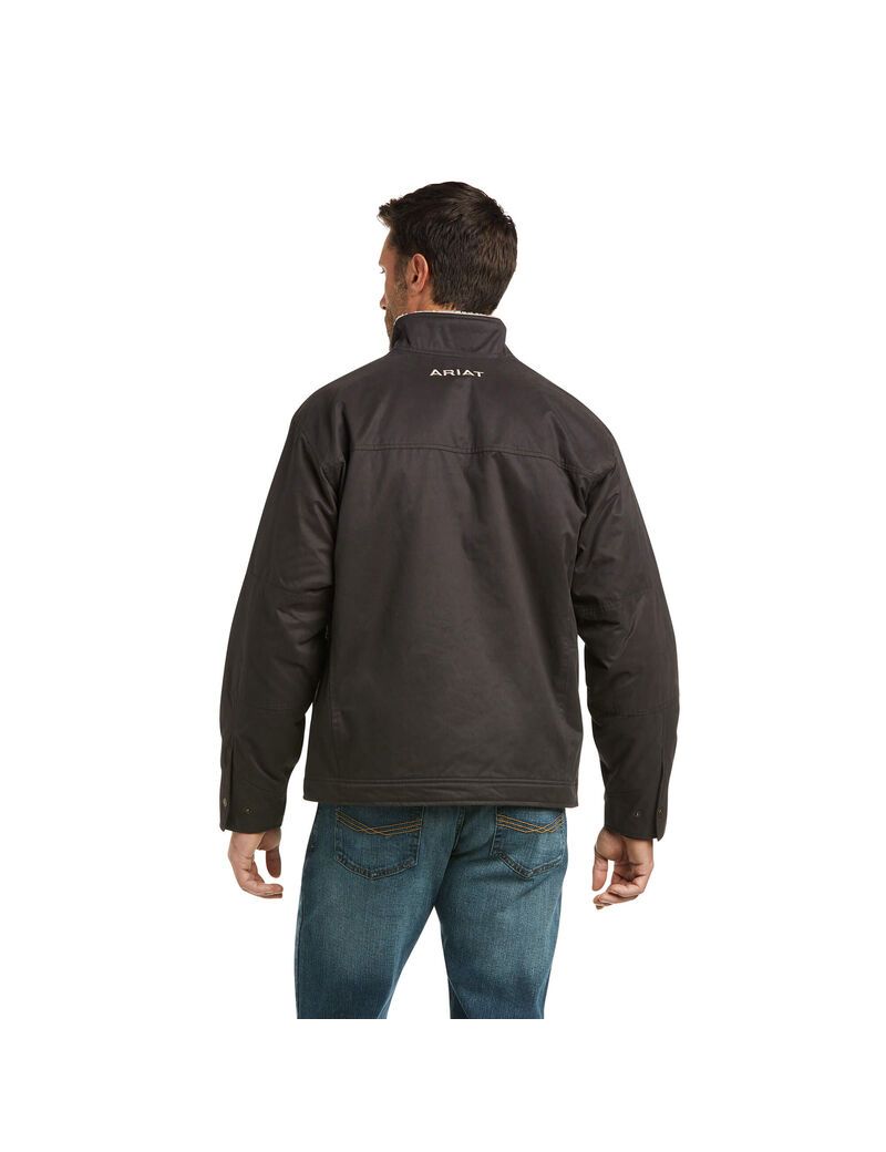 Ariat Grizzly Canvas Jacket Espresso | GYRQBW-875