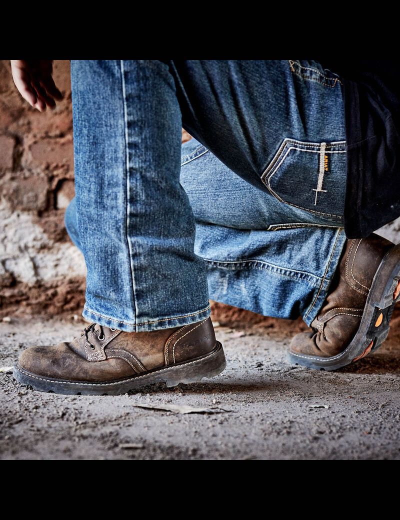 Ariat Groundbreaker 6' Work Boot Brown | QNUGWZ-549