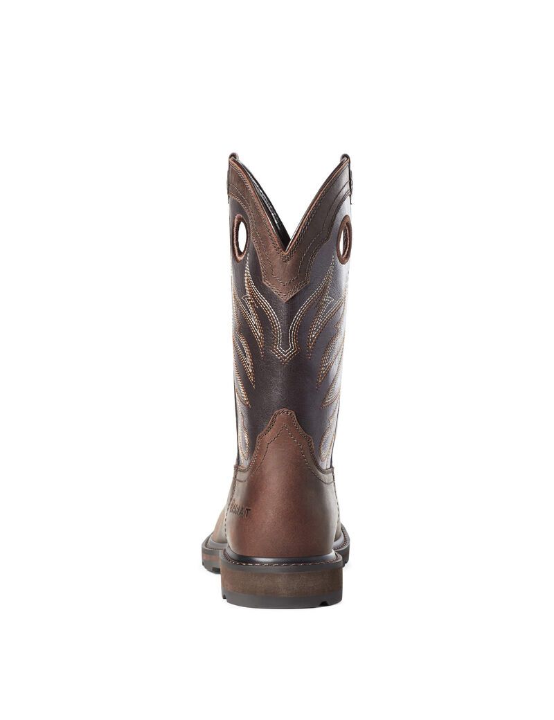 Ariat Groundwork Work Boot Brown | UBSFJP-269