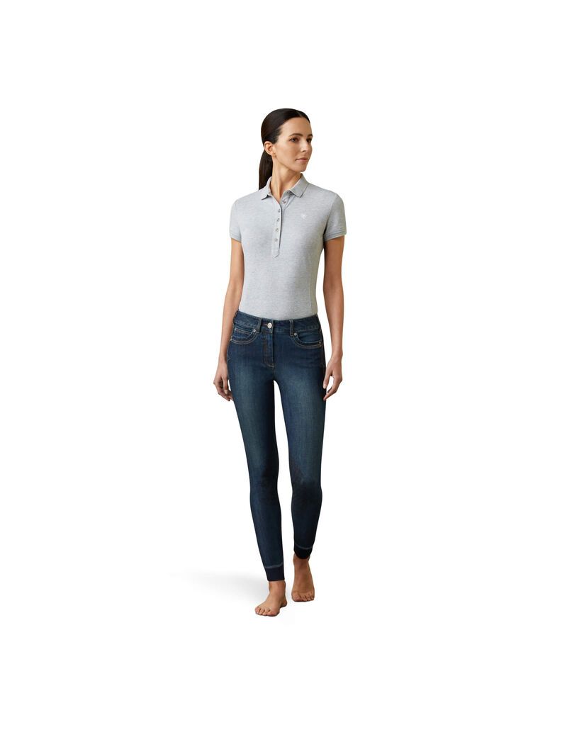 Ariat Halo Denim Knee Patch Breech Marine | GUDILM-736