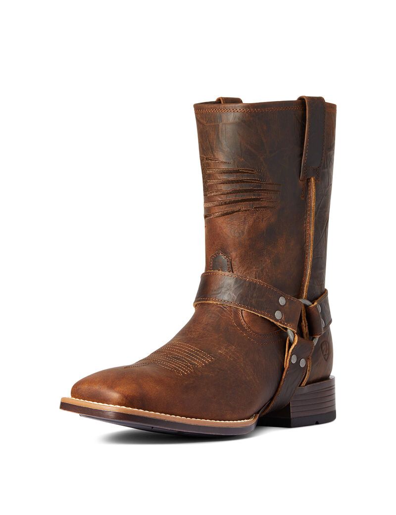 Ariat Harness Patriot Ultra Western Boot Bar Top Brown | DXBAHT-296