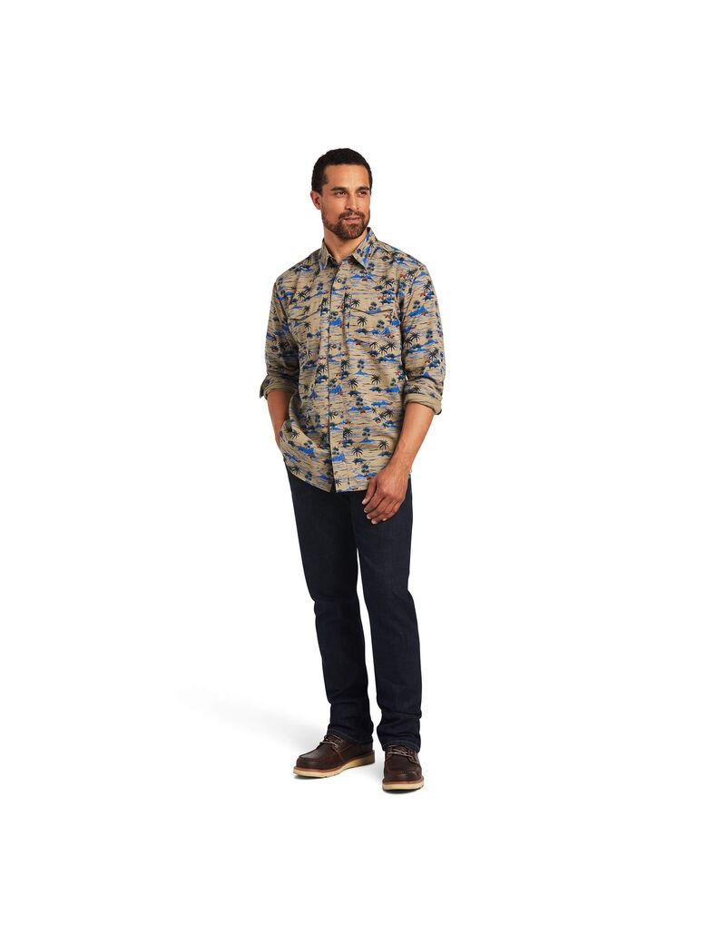 Ariat Hart Retro Fit Shirt Fields Of Rye | IBWTKO-823